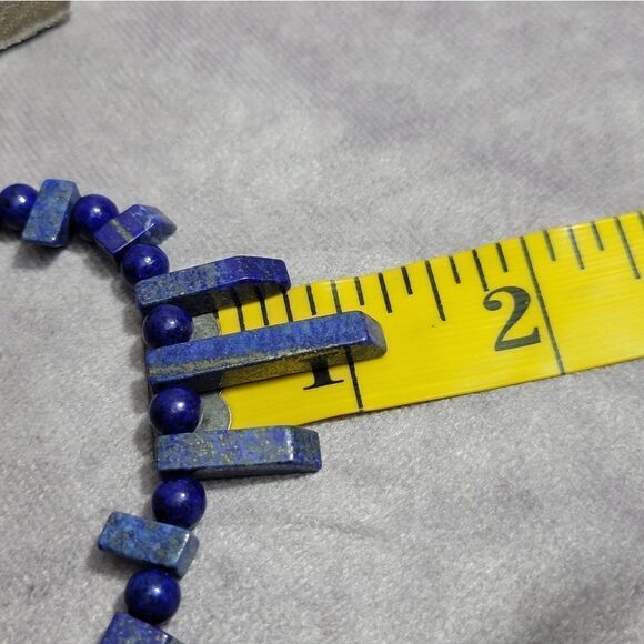 Lapis Lazuli Necklace 18-20 inches - Picture 13 of 15